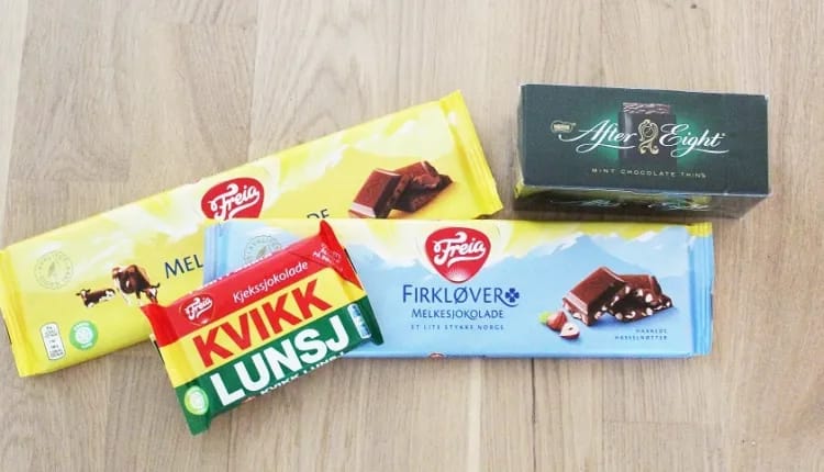 Chocolate bars from Norway