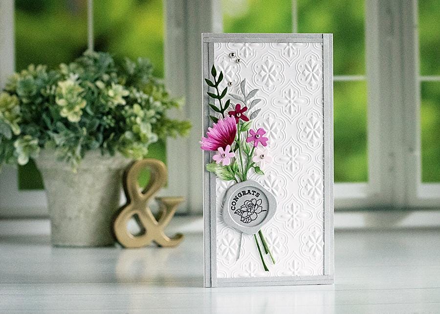 Floral Card - Signed and Sealed Floral Congrats Card - TPC Magazine